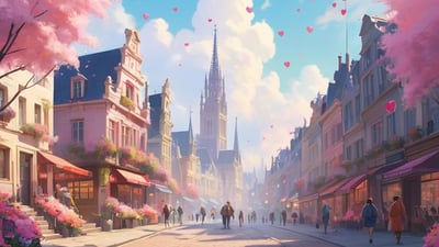 Love blossoms over Brussels…