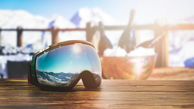 Skiing in Sunlit style