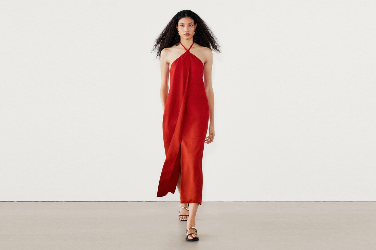 Massimo Dutti - Halter Mini dress