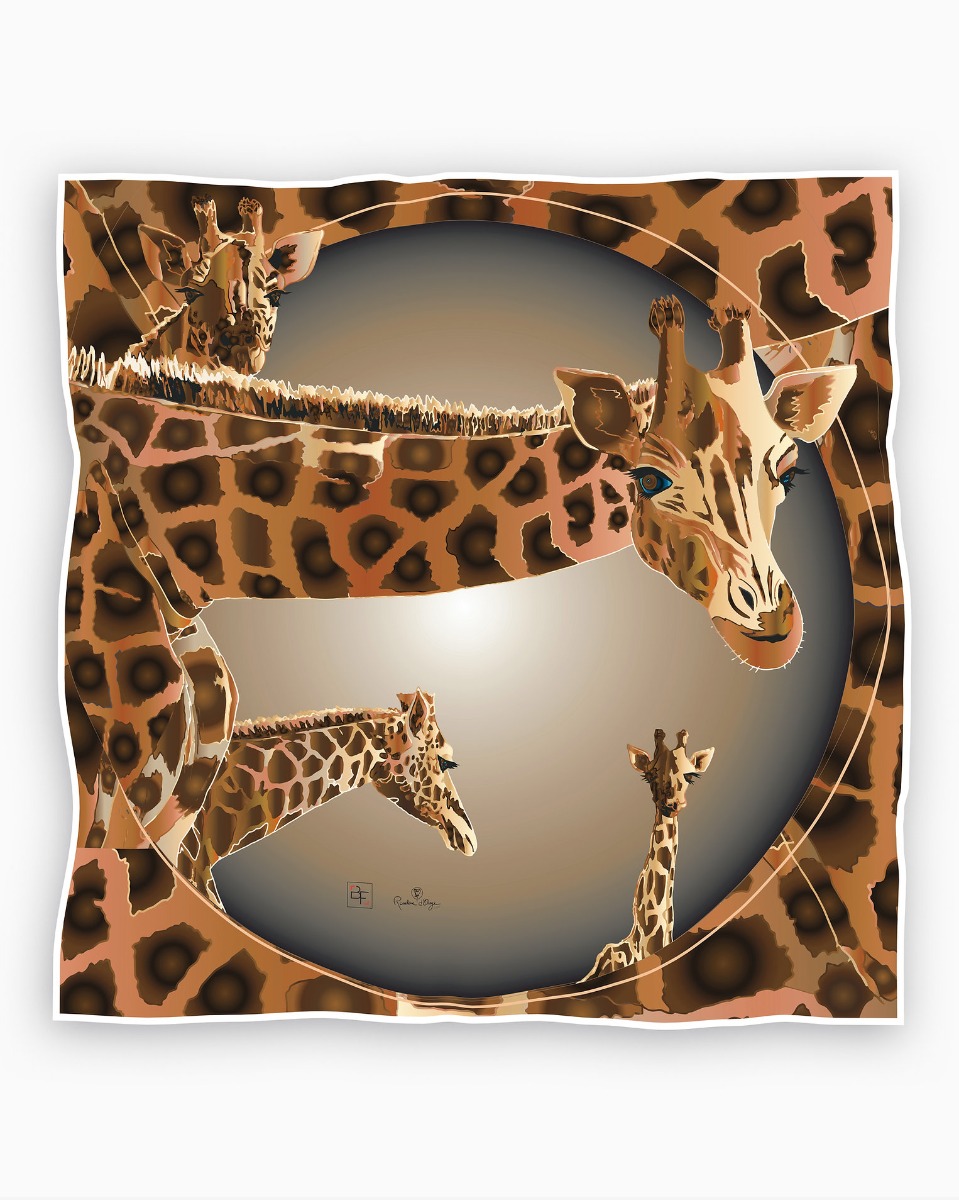 Roseline d'Oreye - Scarf Girafe